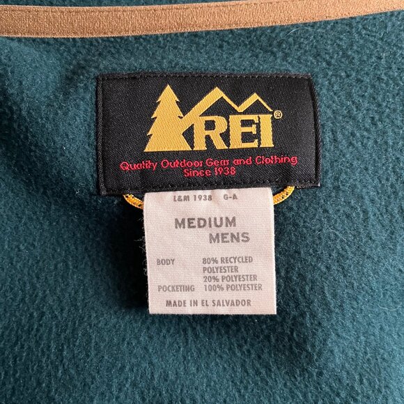 REI Trailsmith Fleece Jacket - Men's Medium Fjord Green - Picture 3 of 4